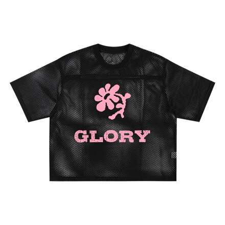 'GLORIA' Bubblegum Mesh Jersey