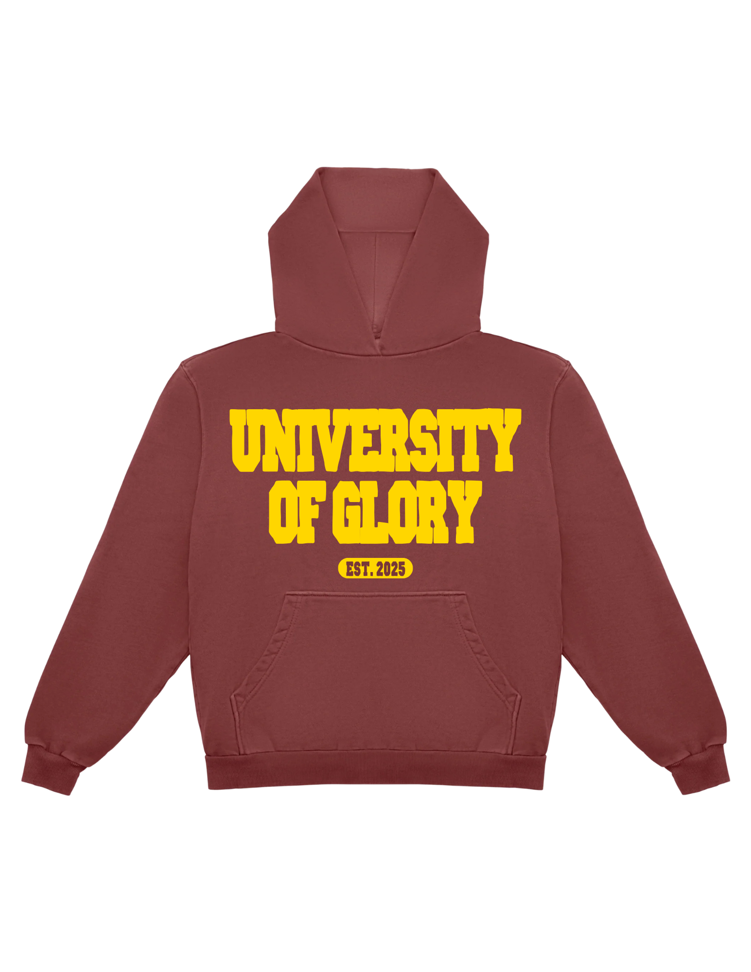 'UNIVERSITY OF GLORY' Crimson Hoodie