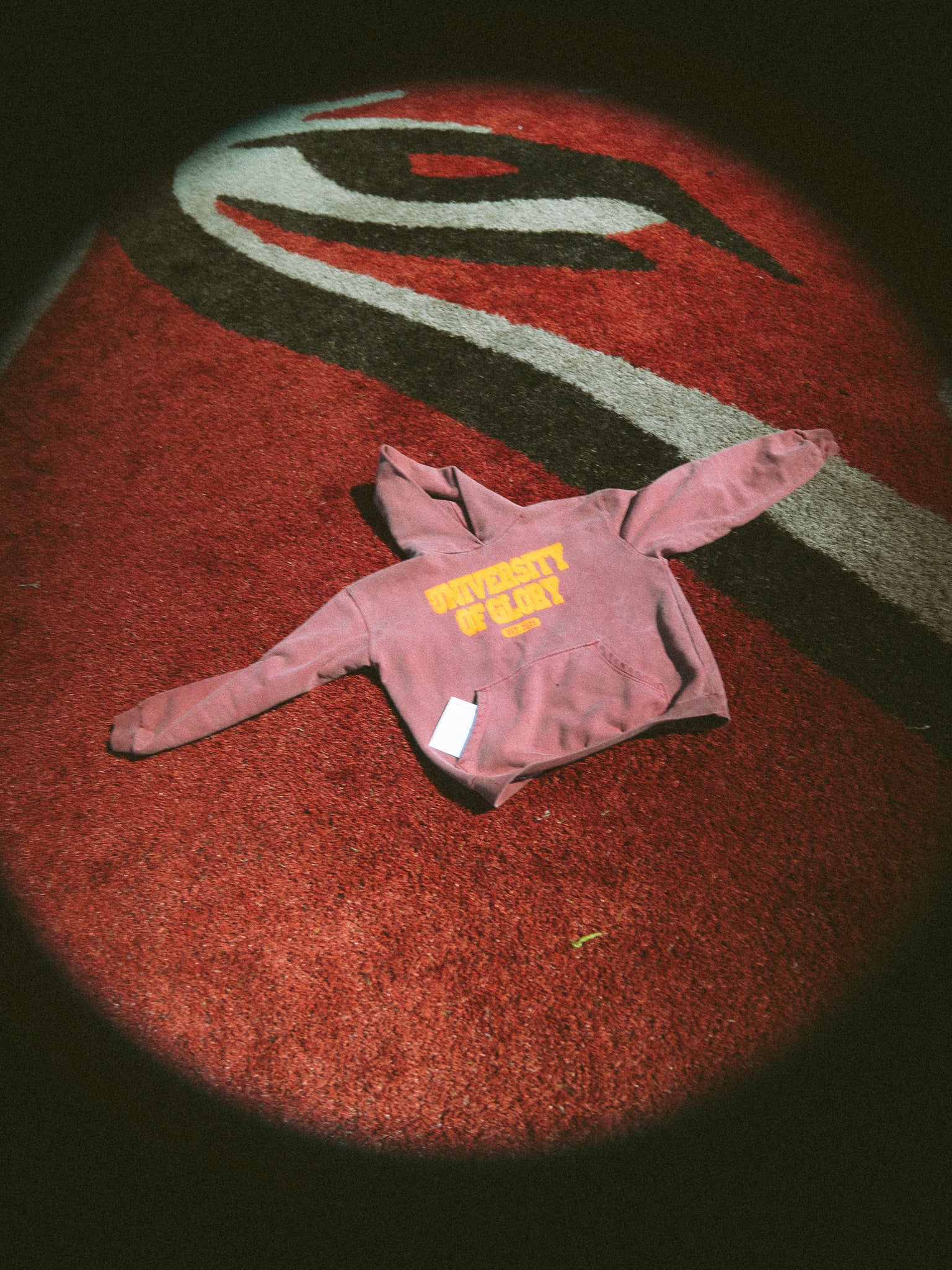 'UNIVERSITY OF GLORY' Crimson Hoodie